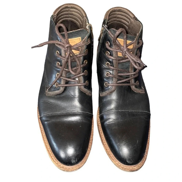 Bull Boxer Mens Holten Dark Leather Chukka Boots US Size 12 Black Dark Brown - Picture 11 of 11